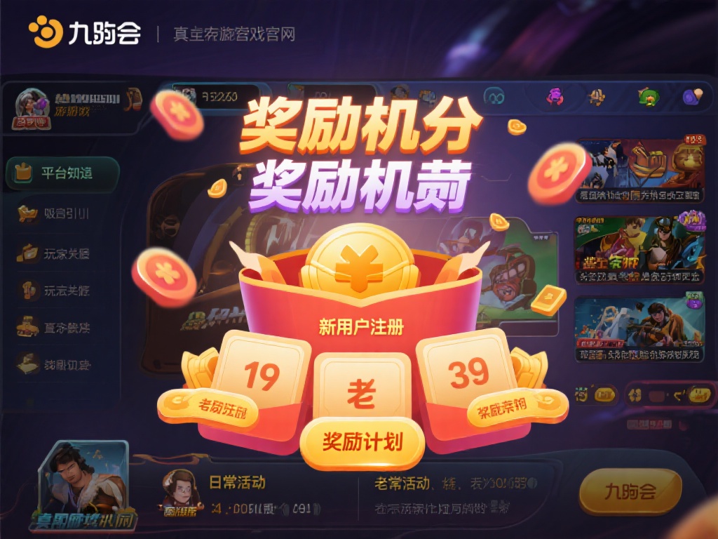 除了丰富的游戏选择，九游会真人娱乐官网的奖励机制同